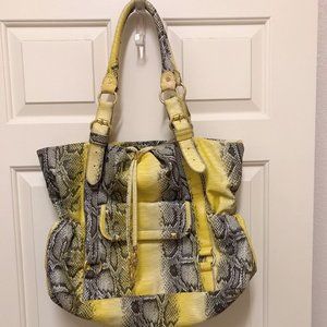 Iman snakeskin print - Large Shoulder Bag Purse